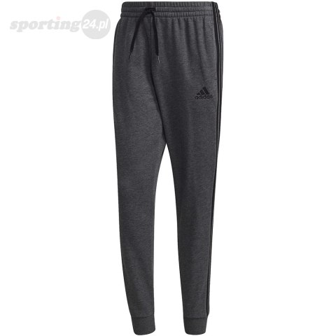 Spodnie męskie adidas Essentials French Terry Tapered Cuff 3-Stripes Pants szare H12256 Adidas Spodnie męskie adidas Essentials French Terry Tapered Cuff 3-Stripes Pants szare H12256 Adidas