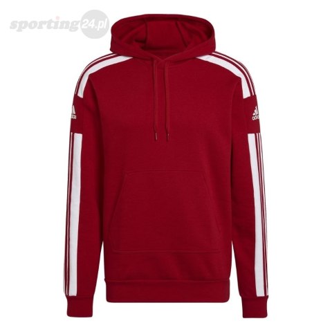Bluza męska adidas Squadra 21 Sweat Hoody czerwona HC6282 Adidas teamwear Bluza męska adidas Squadra 21 Sweat Hoody czerwona HC6282 Adidas teamwear