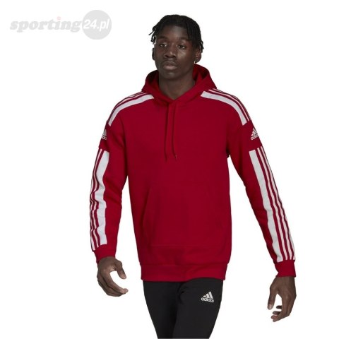 Bluza męska adidas Squadra 21 Sweat Hoody czerwona HC6282 Adidas teamwear Bluza męska adidas Squadra 21 Sweat Hoody czerwona HC6282 Adidas teamwear