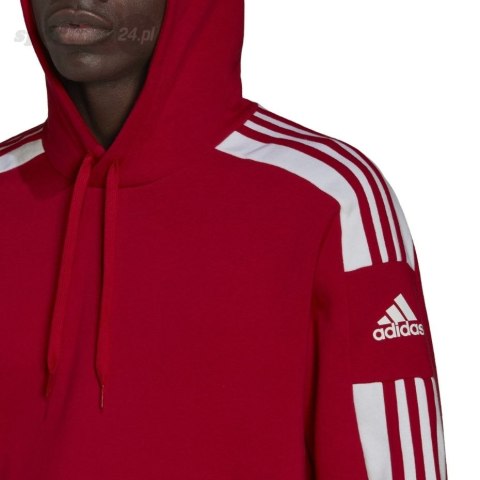 Bluza męska adidas Squadra 21 Sweat Hoody czerwona HC6282 Adidas teamwear Bluza męska adidas Squadra 21 Sweat Hoody czerwona HC6282 Adidas teamwear