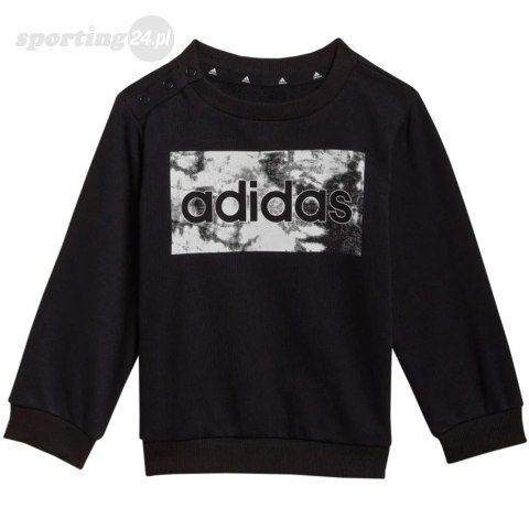 Dres dla dzieci adidas I Lin ft Jogger czarny HF1909 Adidas Dres dla dzieci adidas I Lin ft Jogger czarny HF1909 Adidas