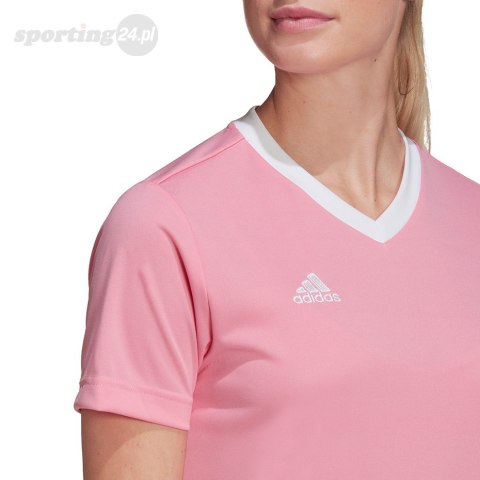 Koszulka damska adidas Entrada 22 Jersey różowa HC5075 Adidas teamwear Koszulka damska adidas Entrada 22 Jersey różowa HC5075 Adidas teamwear
