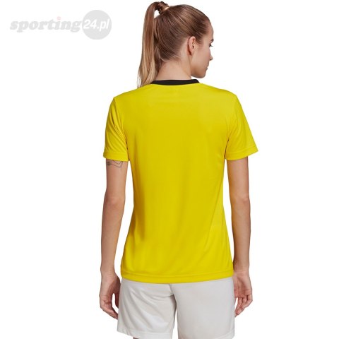 Koszulka damska adidas Entrada 22 Jersey żółta HI2125 Adidas teamwear Koszulka damska adidas Entrada 22 Jersey żółta HI2125 Adidas teamwear