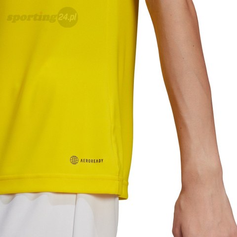 Koszulka damska adidas Entrada 22 Jersey żółta HI2125 Adidas teamwear Koszulka damska adidas Entrada 22 Jersey żółta HI2125 Adidas teamwear