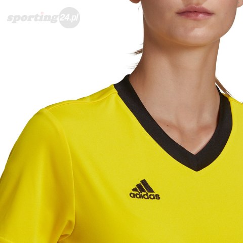 Koszulka damska adidas Entrada 22 Jersey żółta HI2125 Adidas teamwear Koszulka damska adidas Entrada 22 Jersey żółta HI2125 Adidas teamwear