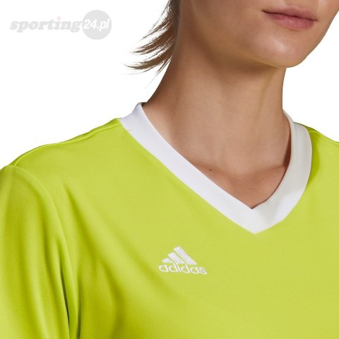 Koszulka damska adidas Entrada 22 Jsy limonkowa HC5080 Adidas teamwear Koszulka damska adidas Entrada 22 Jsy limonkowa HC5080 Adidas teamwear
