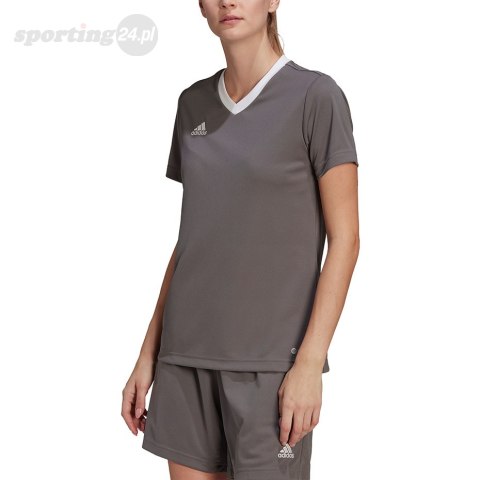 Koszulka damska adidas Entrada 22 Jsy szara H59848 Adidas teamwear Koszulka damska adidas Entrada 22 Jsy szara H59848 Adidas teamwear