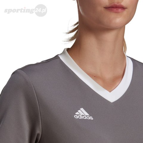 Koszulka damska adidas Entrada 22 Jsy szara H59848 Adidas teamwear Koszulka damska adidas Entrada 22 Jsy szara H59848 Adidas teamwear