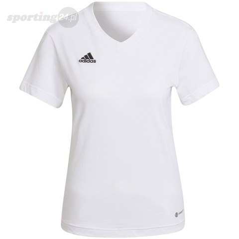 Koszulka damska adidas Entrada 22 Tee biała HC0442 Adidas teamwear Koszulka damska adidas Entrada 22 Tee biała HC0442 Adidas teamwear