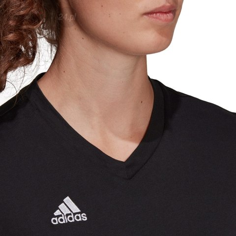 Koszulka damska adidas Entrada 22 Tee czarna HC0438 Adidas teamwear Koszulka damska adidas Entrada 22 Tee czarna HC0438 Adidas teamwear