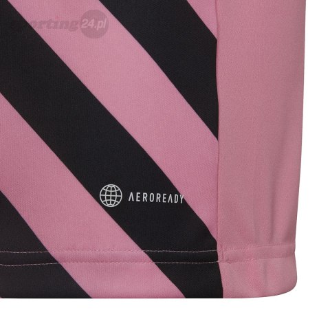 Koszulka dla dzieci adidas Entrada 22 Graphic Jersey różowo-czarna HC2632 Adidas teamwear Koszulka dla dzieci adidas Entrada 22 Graphic Jersey różowo-czarna HC2632 Adidas teamwear