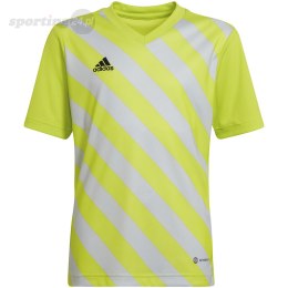 Koszulka dla dzieci adidas Entrada 22 Graphic Jersey żółto-szara HF0133 Adidas teamwear