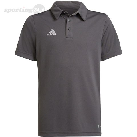 Koszulka dla dzieci adidas Entrada 22 Polo szara H57485 Adidas teamwear Koszulka dla dzieci adidas Entrada 22 Polo szara H57485 Adidas teamwear