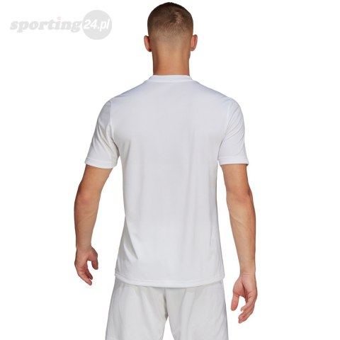Koszulka męska adidas Entrada 22 Graphic Jersey biało-szara HF0129 Adidas teamwear Koszulka męska adidas Entrada 22 Graphic Jersey biało-szara HF0129 Adidas teamwear