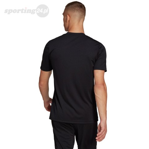 Koszulka męska adidas Entrada 22 Graphic Jersey czarno-biała HF0126 Adidas teamwear Koszulka męska adidas Entrada 22 Graphic Jersey czarno-biała HF0126 Adidas teamwear