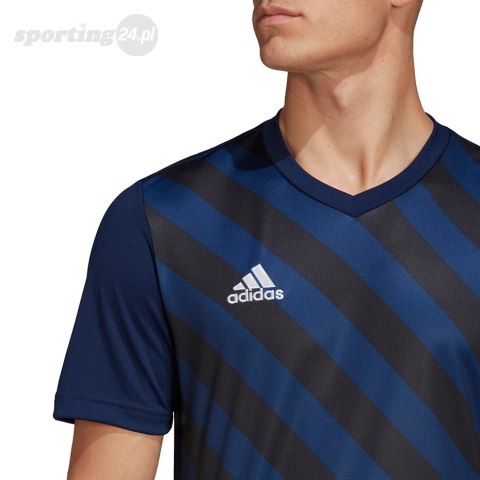 Koszulka męska adidas Entrada 22 Graphic Jersey granatowo-czarna HF0131 Adidas teamwear Koszulka męska adidas Entrada 22 Graphic Jersey granatowo-czarna HF0131 Adidas teamwear