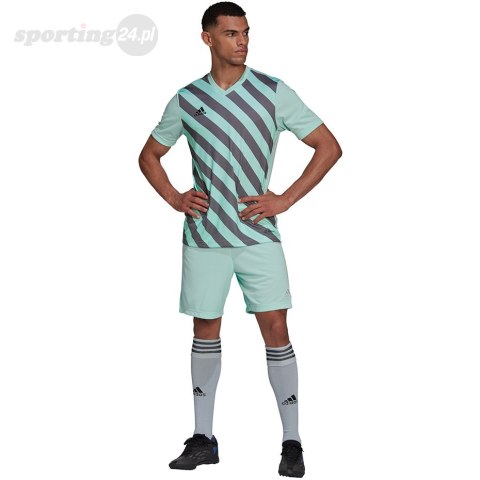 Koszulka męska adidas Entrada 22 Graphic Jersey miętowa HF0119 Adidas teamwear Koszulka męska adidas Entrada 22 Graphic Jersey miętowa HF0119 Adidas teamwear