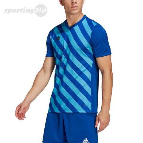 Koszulka męska adidas Entrada 22 Graphic Jersey niebiesko-błękitna HF0116 Adidas teamwear Koszulka męska adidas Entrada 22 Graphic Jersey niebiesko-błękitna HF0116 Adidas teamwear