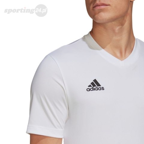Koszulka męska adidas Entrada 22 Jersey biała HC5071 Adidas teamwear Koszulka męska adidas Entrada 22 Jersey biała HC5071 Adidas teamwear