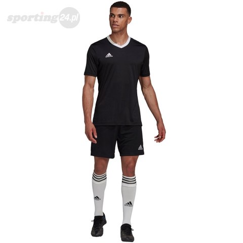 Koszulka męska adidas Entrada 22 Jersey czarna HE1573 Adidas teamwear Koszulka męska adidas Entrada 22 Jersey czarna HE1573 Adidas teamwear