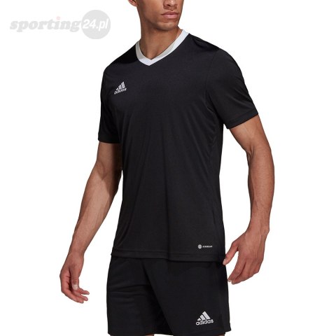 Koszulka męska adidas Entrada 22 Jersey czarna HE1573 Adidas teamwear Koszulka męska adidas Entrada 22 Jersey czarna HE1573 Adidas teamwear