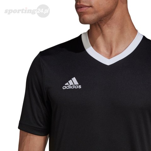 Koszulka męska adidas Entrada 22 Jersey czarna HE1573 Adidas teamwear Koszulka męska adidas Entrada 22 Jersey czarna HE1573 Adidas teamwear