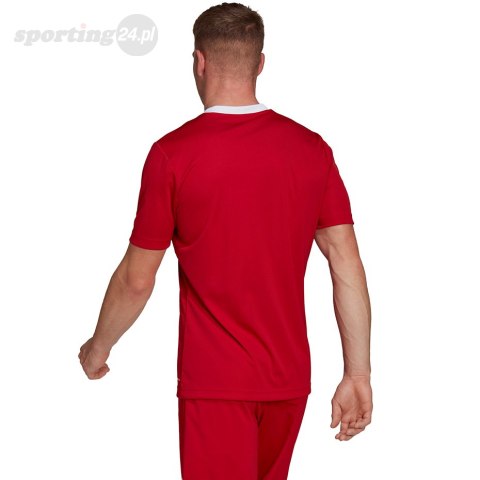 Koszulka męska adidas Entrada 22 Jersey czerwona H61736 Adidas teamwear Koszulka męska adidas Entrada 22 Jersey czerwona H61736 Adidas teamwear