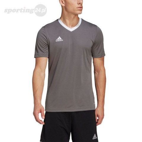 Koszulka męska adidas Entrada 22 Jersey szara HE1574 Adidas teamwear Koszulka męska adidas Entrada 22 Jersey szara HE1574 Adidas teamwear