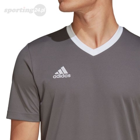Koszulka męska adidas Entrada 22 Jersey szara HE1574 Adidas teamwear Koszulka męska adidas Entrada 22 Jersey szara HE1574 Adidas teamwear