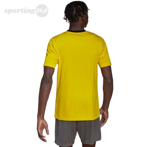 Koszulka męska adidas Entrada 22 Jersey żółta HI2122 Adidas teamwear Koszulka męska adidas Entrada 22 Jersey żółta HI2122 Adidas teamwear