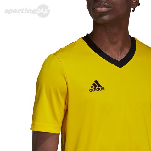 Koszulka męska adidas Entrada 22 Jersey żółta HI2122 Adidas teamwear Koszulka męska adidas Entrada 22 Jersey żółta HI2122 Adidas teamwear