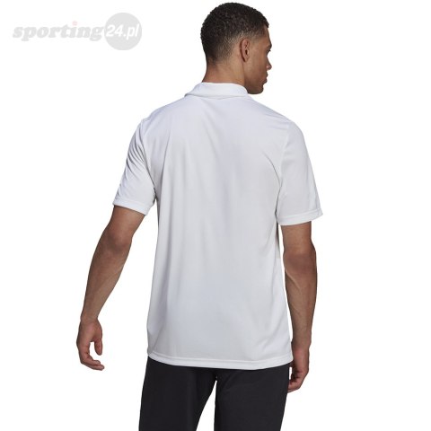 Koszulka męska adidas Entrada 22 Polo biała HC5067 Adidas teamwear Koszulka męska adidas Entrada 22 Polo biała HC5067 Adidas teamwear