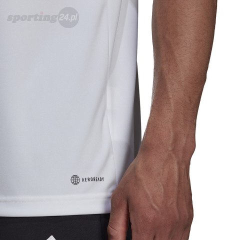 Koszulka męska adidas Entrada 22 Polo biała HC5067 Adidas teamwear Koszulka męska adidas Entrada 22 Polo biała HC5067 Adidas teamwear