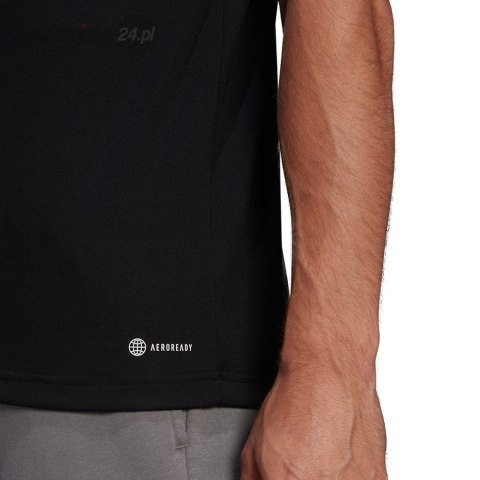 Koszulka męska adidas Entrada 22 Polo czarna HB5328 Adidas teamwear Koszulka męska adidas Entrada 22 Polo czarna HB5328 Adidas teamwear