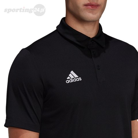 Koszulka męska adidas Entrada 22 Polo czarna HB5328 Adidas teamwear Koszulka męska adidas Entrada 22 Polo czarna HB5328 Adidas teamwear