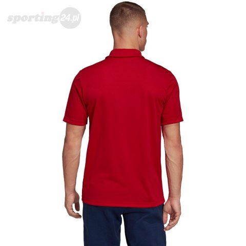 Koszulka męska adidas Entrada 22 Polo czerwona H57489 Adidas teamwear Koszulka męska adidas Entrada 22 Polo czerwona H57489 Adidas teamwear