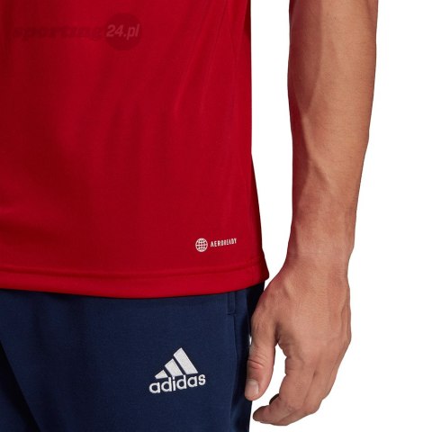 Koszulka męska adidas Entrada 22 Polo czerwona H57489 Adidas teamwear Koszulka męska adidas Entrada 22 Polo czerwona H57489 Adidas teamwear