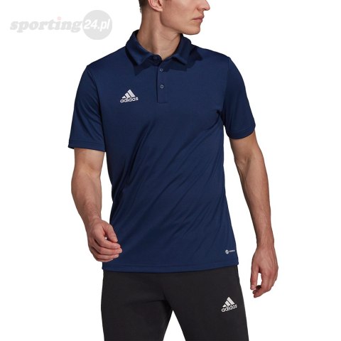 Koszulka męska adidas Entrada 22 Polo granatowa H57487 Adidas teamwear Koszulka męska adidas Entrada 22 Polo granatowa H57487 Adidas teamwear