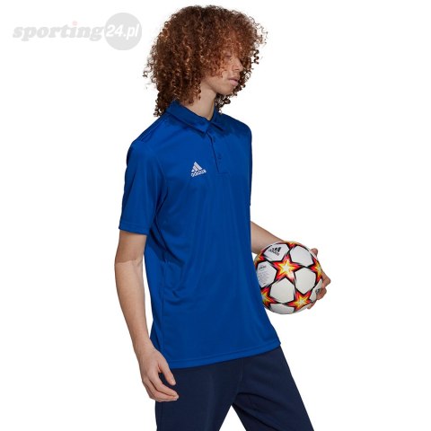 Koszulka męska adidas Entrada 22 Polo niebieska HG6285 Adidas teamwear Koszulka męska adidas Entrada 22 Polo niebieska HG6285 Adidas teamwear