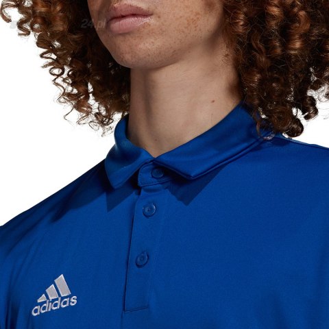 Koszulka męska adidas Entrada 22 Polo niebieska HG6285 Adidas teamwear Koszulka męska adidas Entrada 22 Polo niebieska HG6285 Adidas teamwear