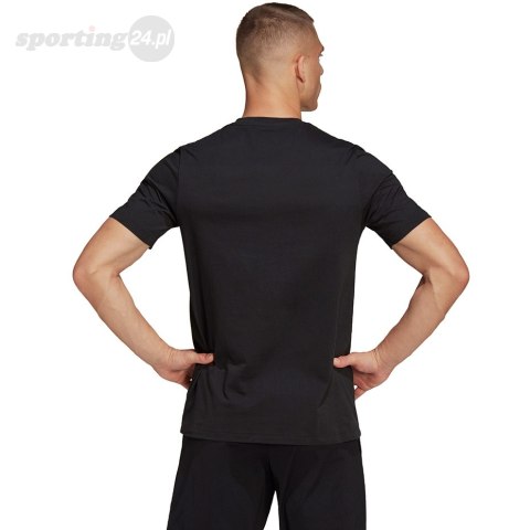 Koszulka męska adidas Entrada 22 Tee czarna HC0448 Adidas teamwear Koszulka męska adidas Entrada 22 Tee czarna HC0448 Adidas teamwear