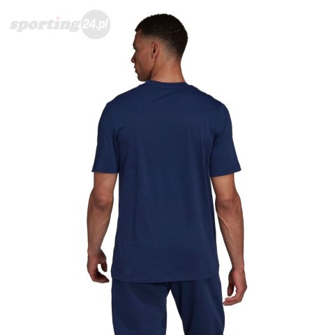 Koszulka męska adidas Entrada 22 Tee granatowa HC0450 Adidas teamwear Koszulka męska adidas Entrada 22 Tee granatowa HC0450 Adidas teamwear