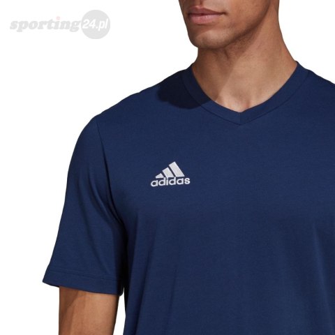Koszulka męska adidas Entrada 22 Tee granatowa HC0450 Adidas teamwear Koszulka męska adidas Entrada 22 Tee granatowa HC0450 Adidas teamwear