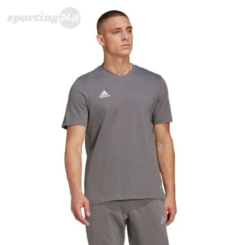 Koszulka męska adidas Entrada 22 Tee szara HC0449 Adidas teamwear Koszulka męska adidas Entrada 22 Tee szara HC0449 Adidas teamwear