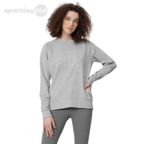 Bluza damska 4F chłodny jasny szary melanż H4L22 BLD350 27M 4F Bluza damska 4F chłodny jasny szary melanż H4L22 BLD350 27M 4F