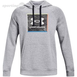 Bluza męska Under Armour UA Rival Flc Graphic Hoodie szara 1370349 011 Under Armour