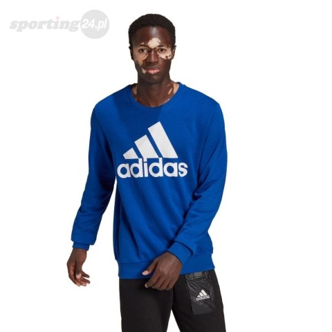 Bluza męska adidas Essentials Big Logo niebieska HE1840 Adidas Bluza męska adidas Essentials Big Logo niebieska HE1840 Adidas