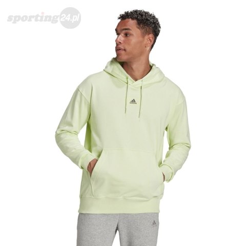 Bluza męska adidas Essentials FeelVivid Cotton Hoodie zielona HE4359 Adidas Bluza męska adidas Essentials FeelVivid Cotton Hoodie zielona HE4359 Adidas
