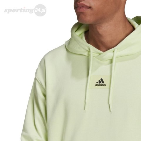 Bluza męska adidas Essentials FeelVivid Cotton Hoodie zielona HE4359 Adidas Bluza męska adidas Essentials FeelVivid Cotton Hoodie zielona HE4359 Adidas