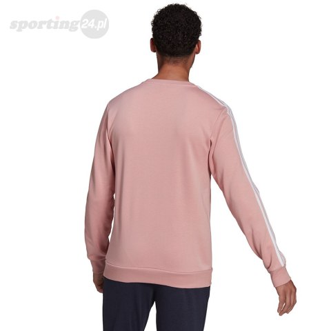 Bluza męska adidas M 3S FT SWT różowa HE4417 Adidas Bluza męska adidas M 3S FT SWT różowa HE4417 Adidas